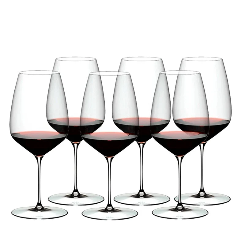 82.9 cl - Veloce Calice Vino Rosso Cabernet Merlot in Vetro - Set 6 Pezzi