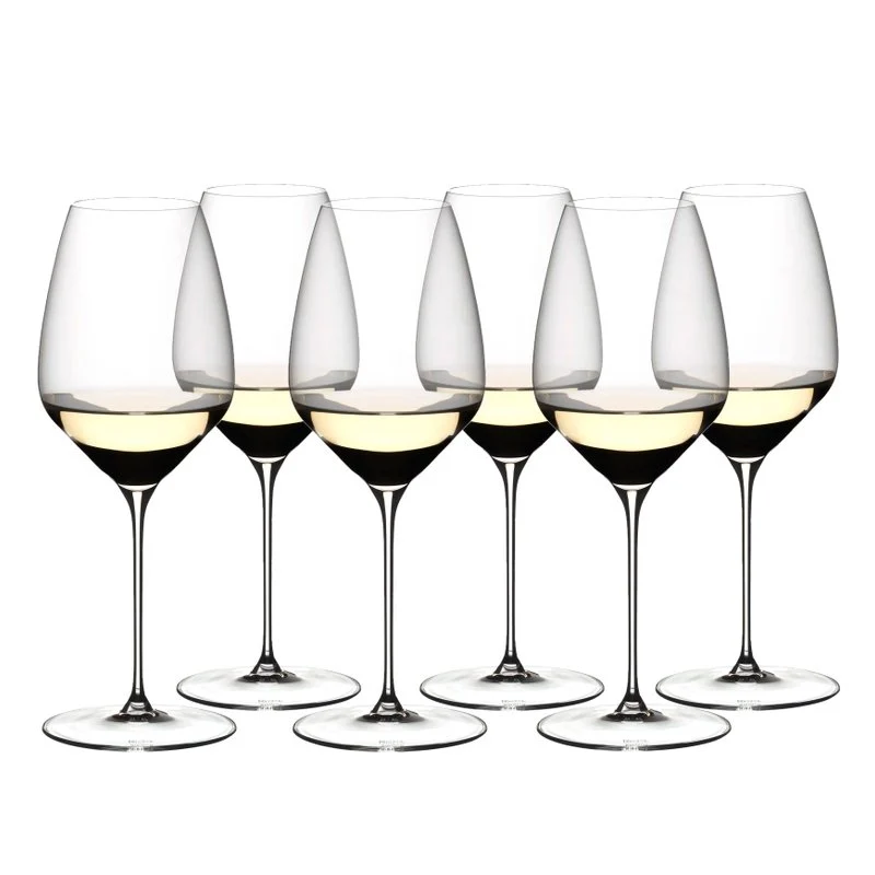 57 cl - Veloce Calice Vino Bianco Riesling in Vetro - Set 6 Pezzi