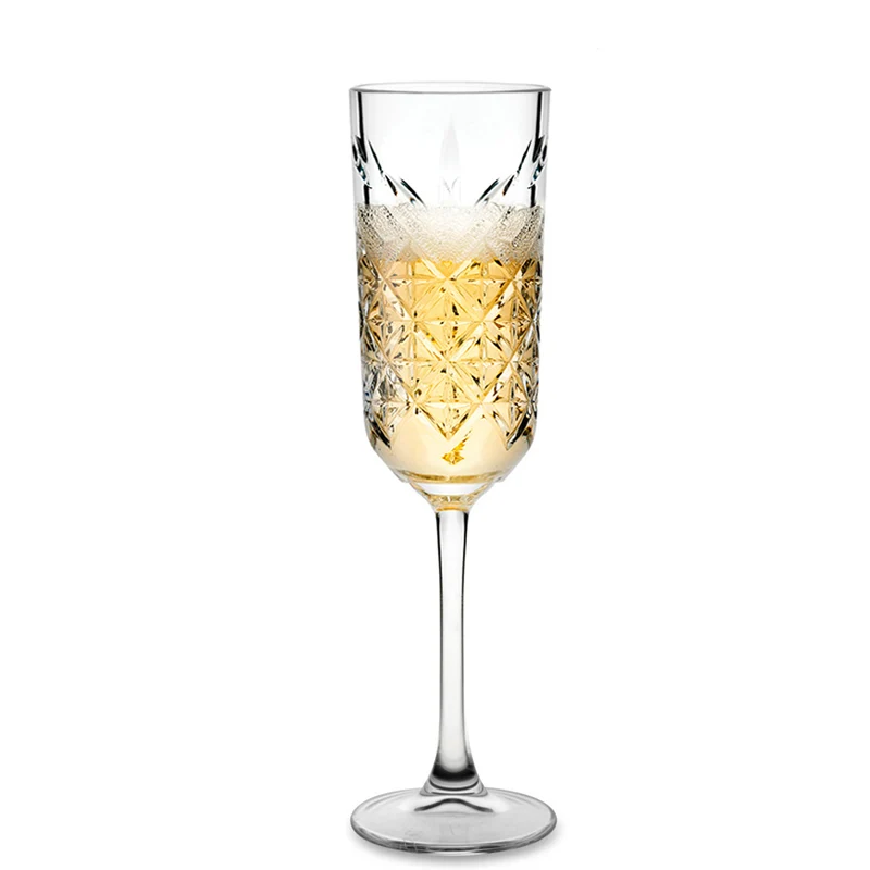 17.5 cl - Timeless Calice Flute in Vetro Temperato - Set 12 Pezzi