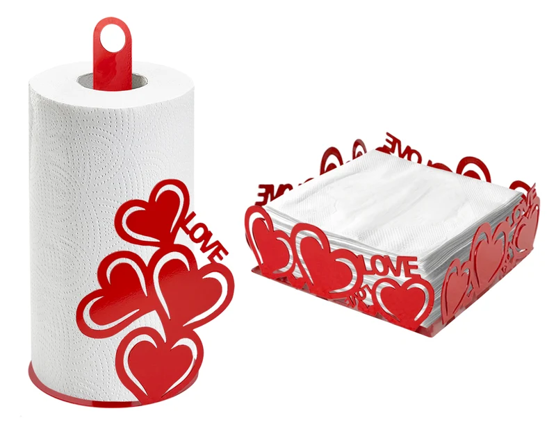 Set Accessori Cucina 2/4 Pezzi Porta Scottex Portatovaglioli Vassoio Grande Da Portata Portafrutta Centrotavola Metallo Design Moderno