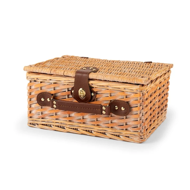 Pic Nic Cestino Picnic Per 2 Persone Con Stoviglie Incluse In Ratan