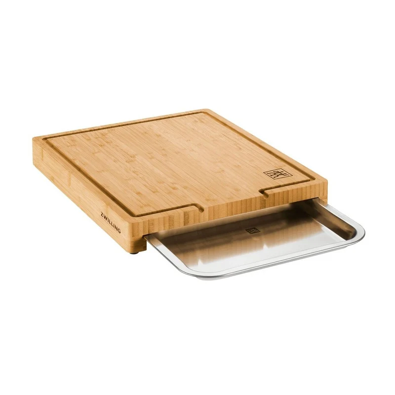 39 cm - BBQ+ Tagliere Con Vassoio In Acciaio Inox