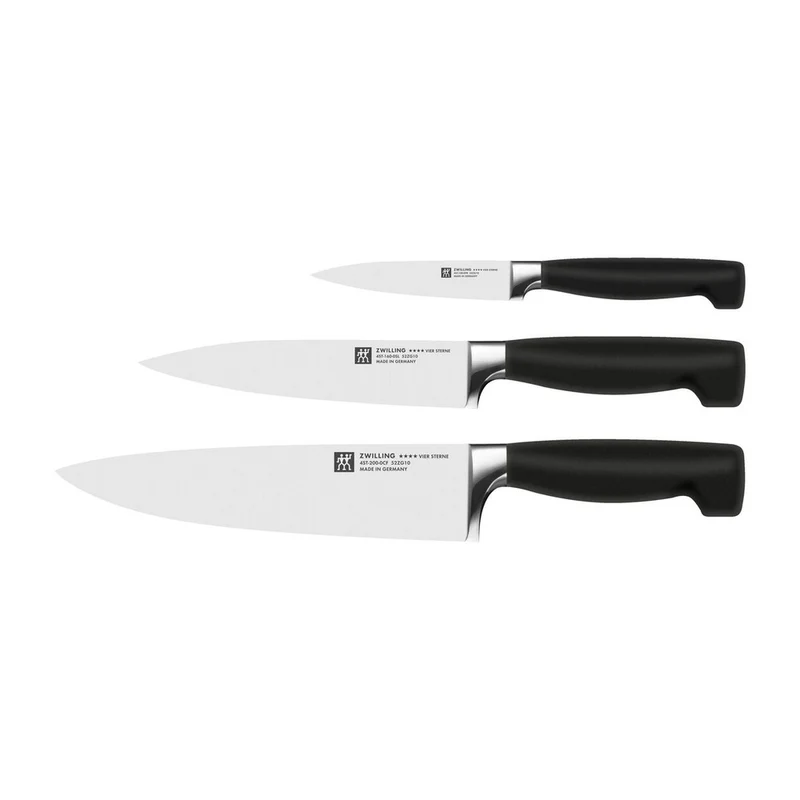 4 Stars Set Coltelli In Acciaio Inox - Set 3 Pz