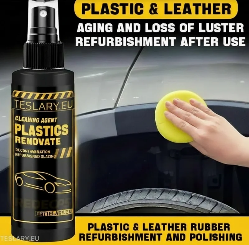 Sredstvo za čišćenje plastike i PU kože, za restauraciju od crne do crne boje, 100 ml