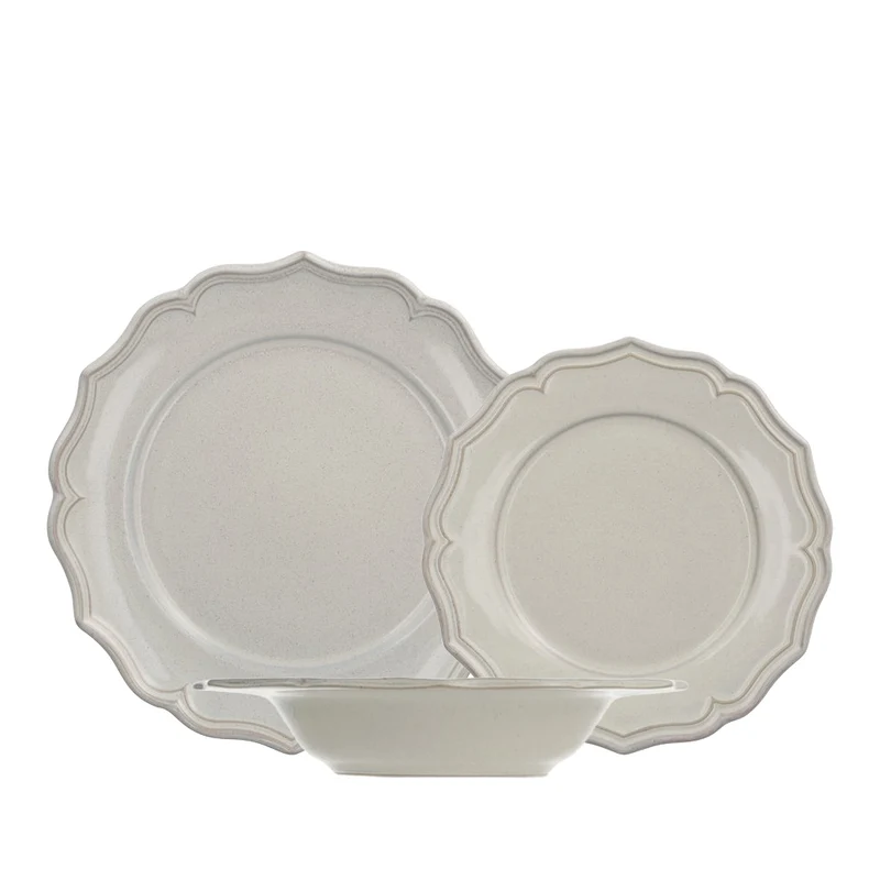 Sinfonia Servizio Piatti In Stoneware - Set 18 Pz
