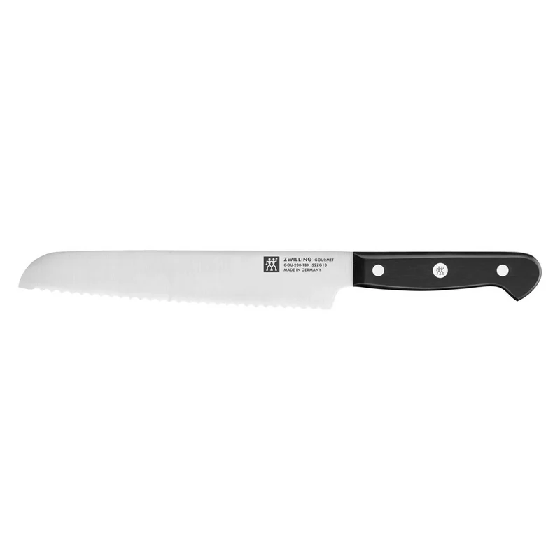 20 cm - Gourmet Coltello Pane Seghettato In Acciaio Inox