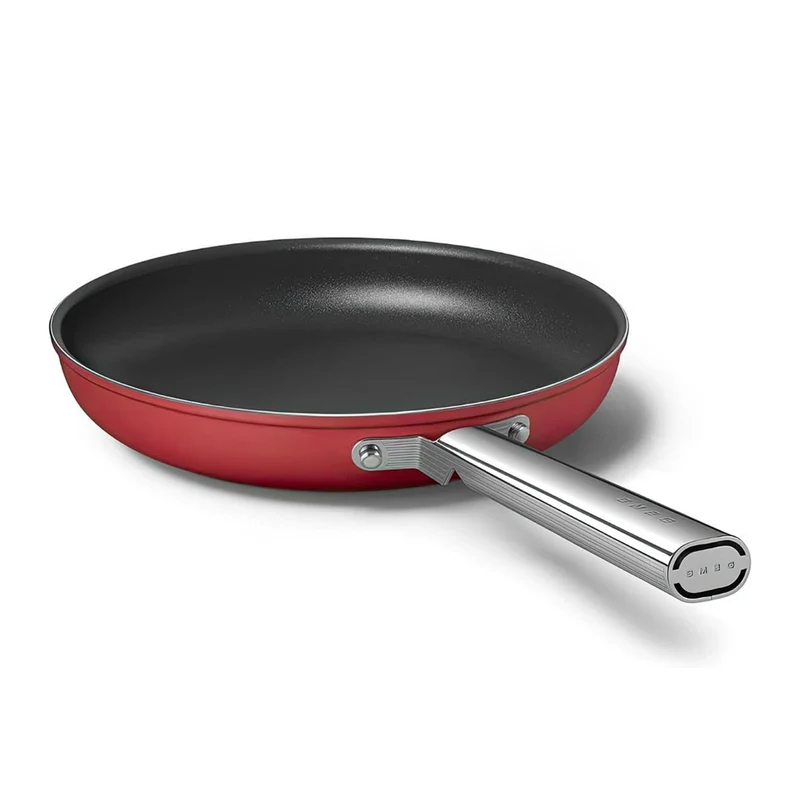 Cookware 50's Style Padella Bassa Antiaderente In Alluminio Con Manico In Acciaio Inox