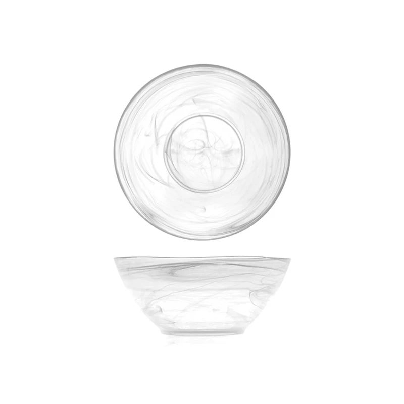 23 cm - Alabastro Insalatiera In Vetro - Set 4 Pz