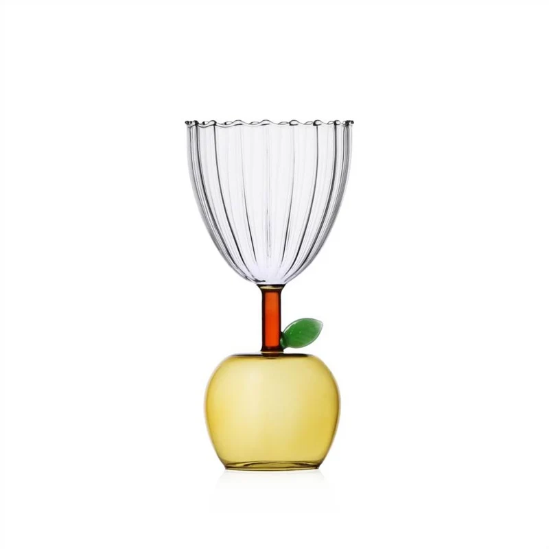 30 cl - Fruits And Flowers Calice Multiuso In Vetro Borosilicato
