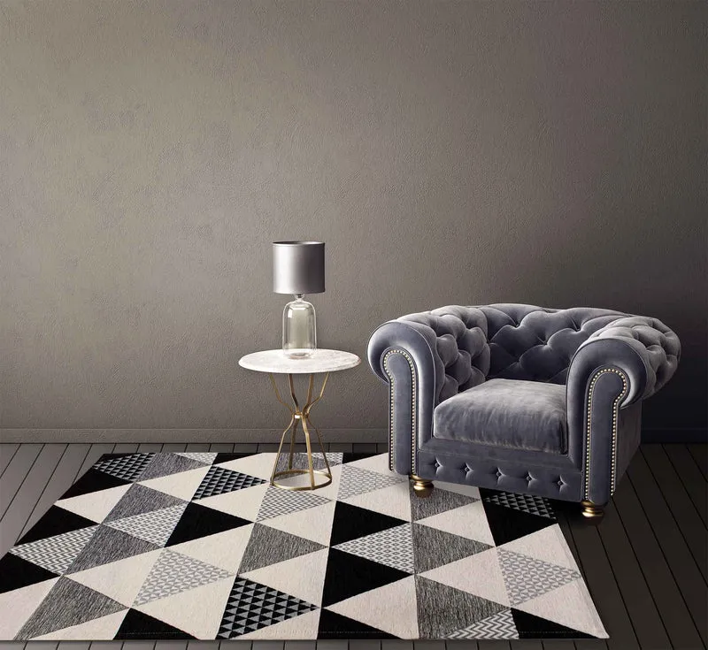 Tappeto Arredo Moderno Antiscivolo in Ciniglia Made in italy Cotone Il Gruppone