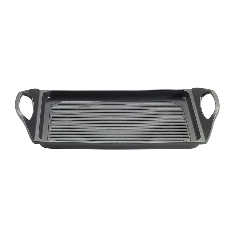 45x27 cm - Pro Piastra Grill Rettangolare In Alluminio Antiaderente