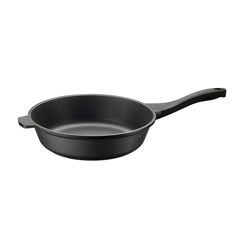 28 cm - Pro Padella Alta Con Manico In Alluminio Antiaderente