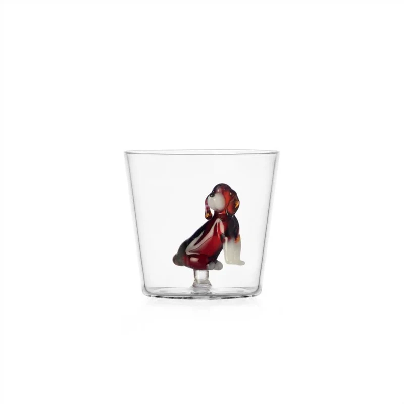 30 cl - Dogs Bicchiere Acqua Tumbler In Vetro Borosilicato