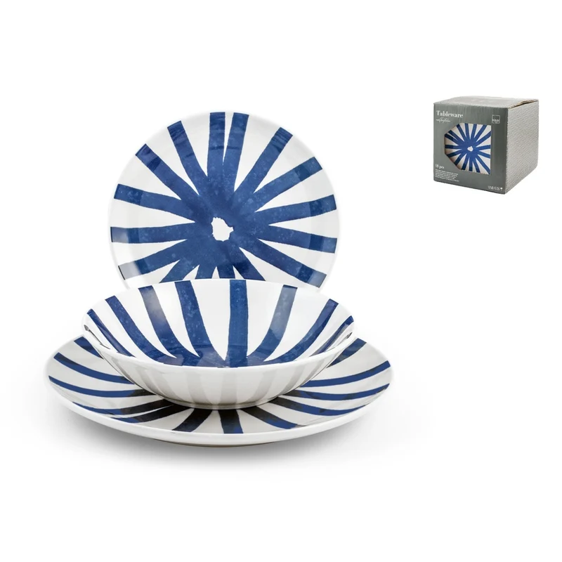 Coupe Rodi Servizio Piatti In Stoneware - Set 18 Pz