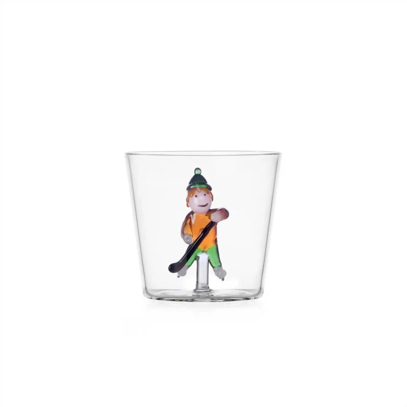 30 cl - Snow Games Bicchiere Acqua Tumbler In Vetro Borosilicato