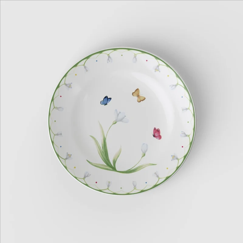 15.9 cm - Colorful Spring Piatto Pane In Porcellana Premium - Set 6 Pz