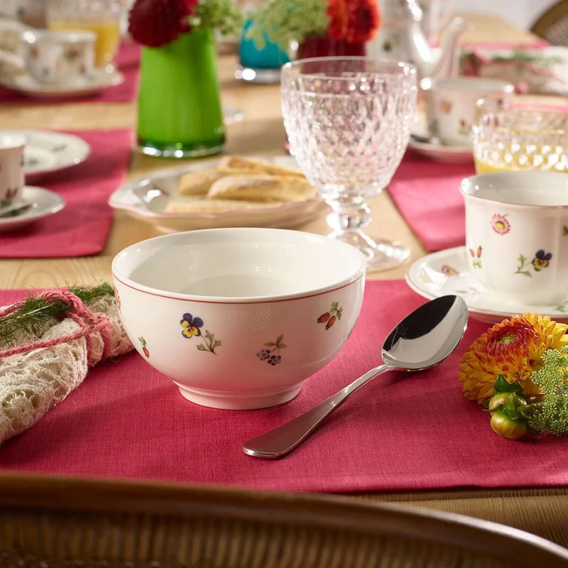 47 cl - Petite Fleur Coppetta Macedonia Dessert In Porcellana Premium - Set 4 Pz