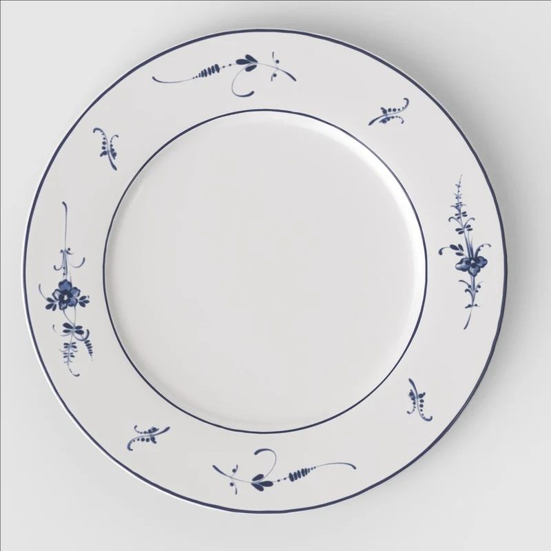 30.7 cm - Vieux Luxembourg Piatto Segnaposto Presentazione In Porcellana Premium - Set 3 Pz