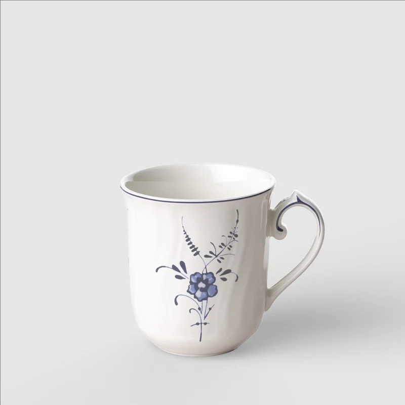 26 cl - Vieux Luxembourg Mug Con Manico In Porcellana Premium - Set 6 Pz