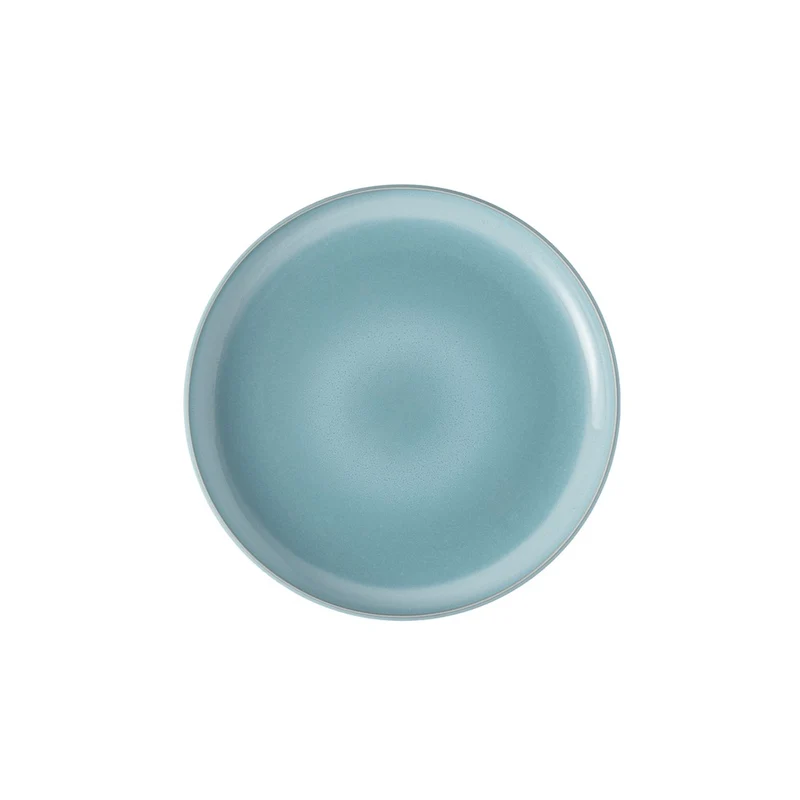 23.8 cm - Perlemor Aqua Piatto Dessert In Porcellana Premium - Set 6 Pz