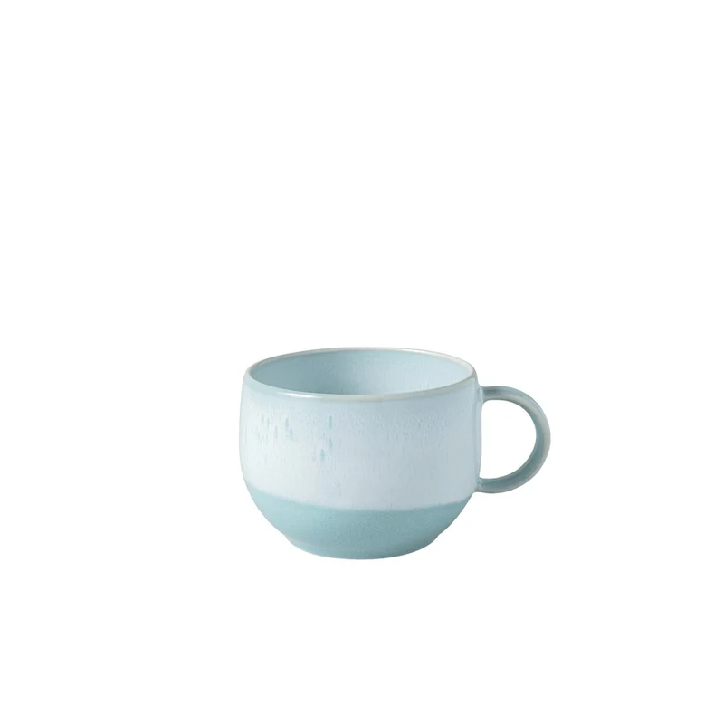 19 cl - Perlemor Aqua Tazzina Caffè In Porcellana Premium - Set 6 Pz