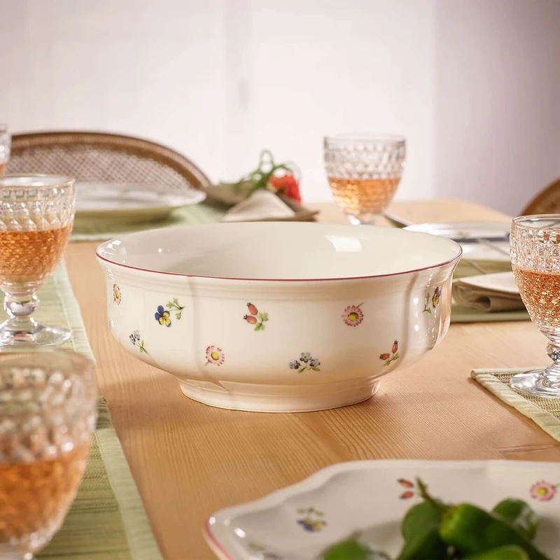 130 cl - Petite Fleur Insalatiera In Porcellana Premium