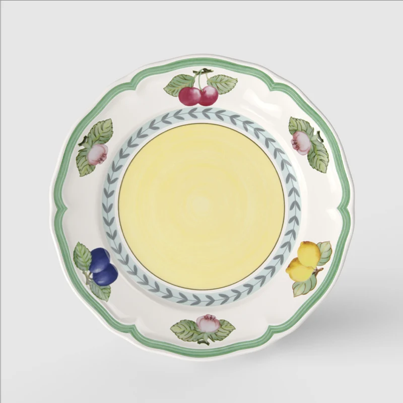 20.7 cm - French Garden Fleurence Piatto Dessert In Porcellana Premium - Set 6 Pz