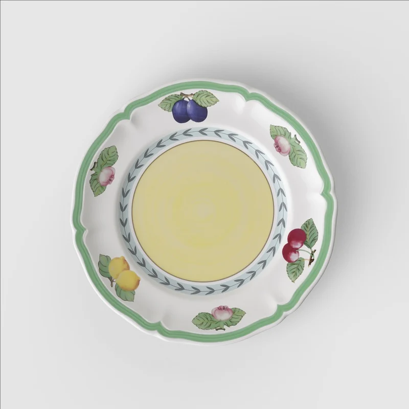 17.4 cm - French Garden Fleurence Piatto Pane In Porcellana Premium - Set 6 Pz