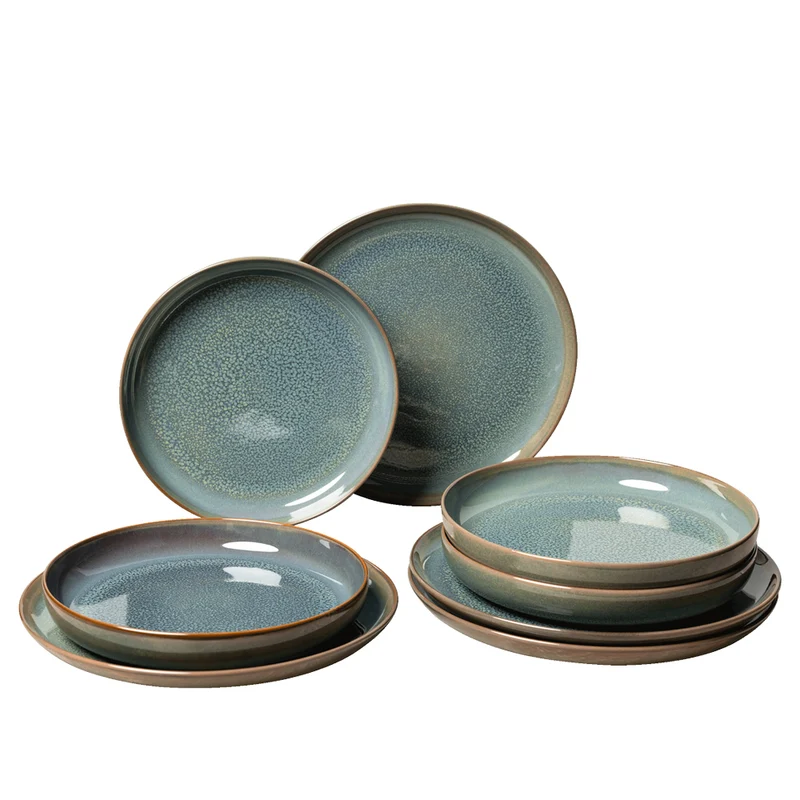 Crafted Breeze Servizio Tavola In Porcellana Set 8 Pz