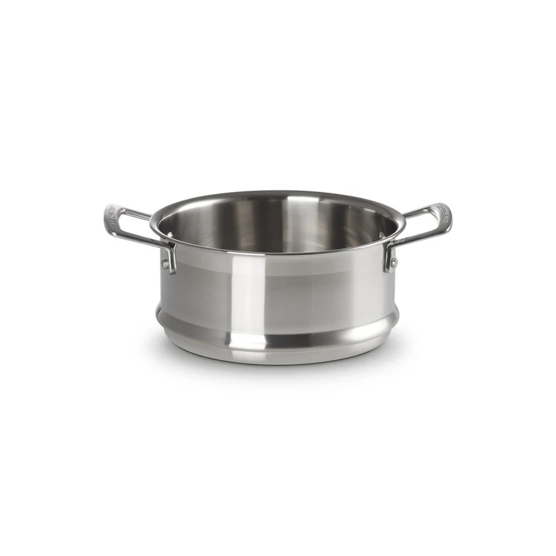 20 cm - Cestello Cottura A Vapore Con Manici In Acciaio Inox