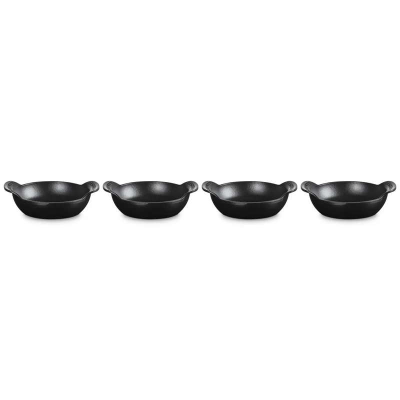 13 cm - Gourmand Mini Tegame In Ghisa Vetrificata Set 4 Pz