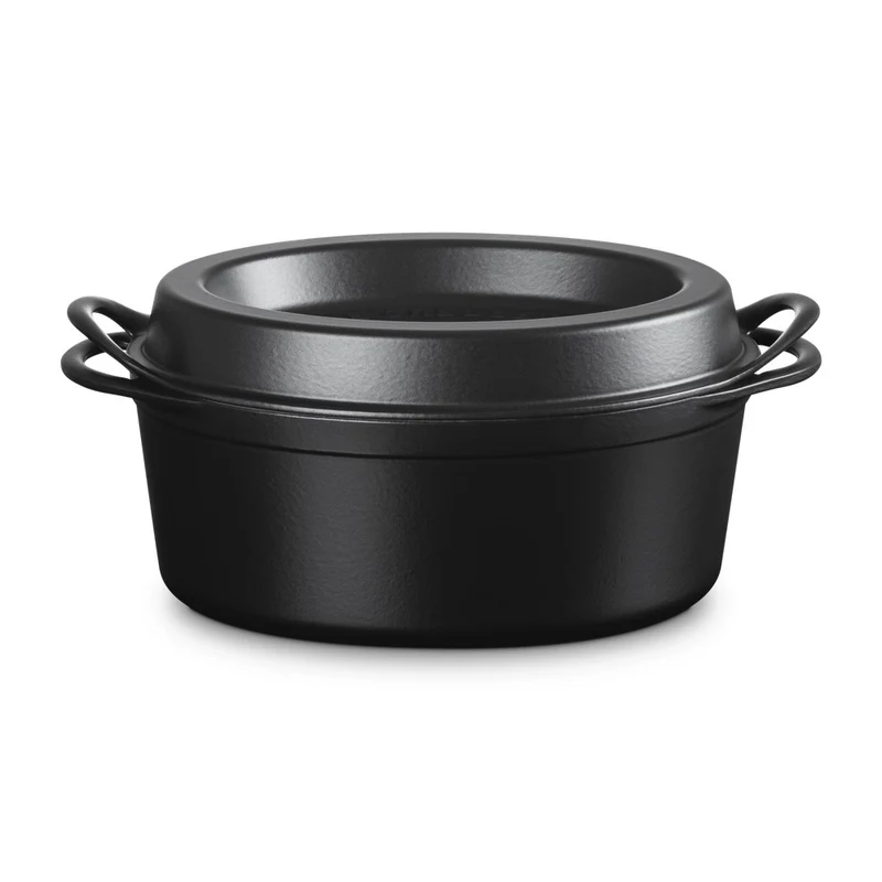 32 cm - Doufeu Casseruola Ovale In Ghisa Vetrificata