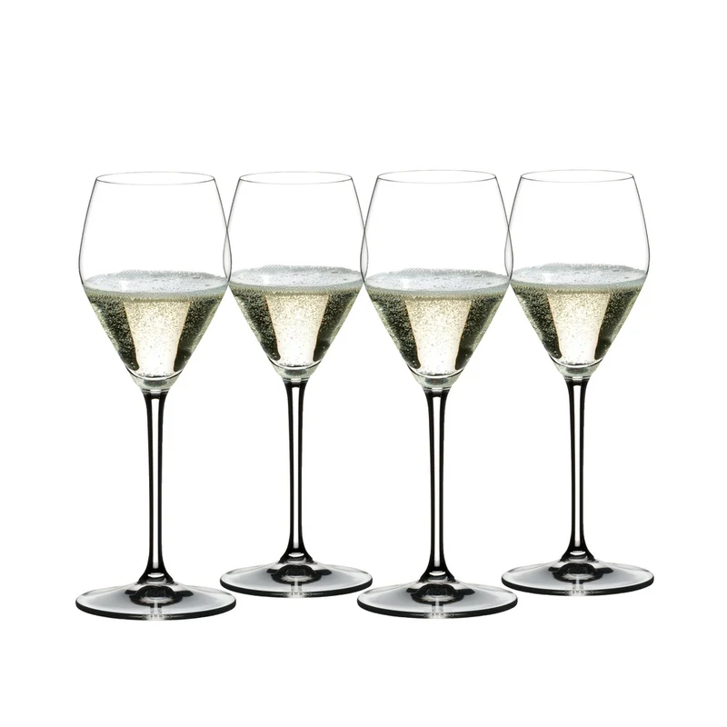 32.2 cl - Prosecco Calice Flute In Vetro Set 4 Pz