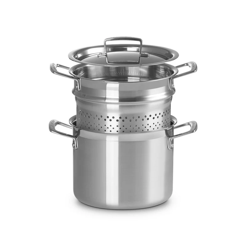 Acciaio Inox Pastaiola Casseruola Alta Con Scolapasta In Acciaio Inox 3-Ply