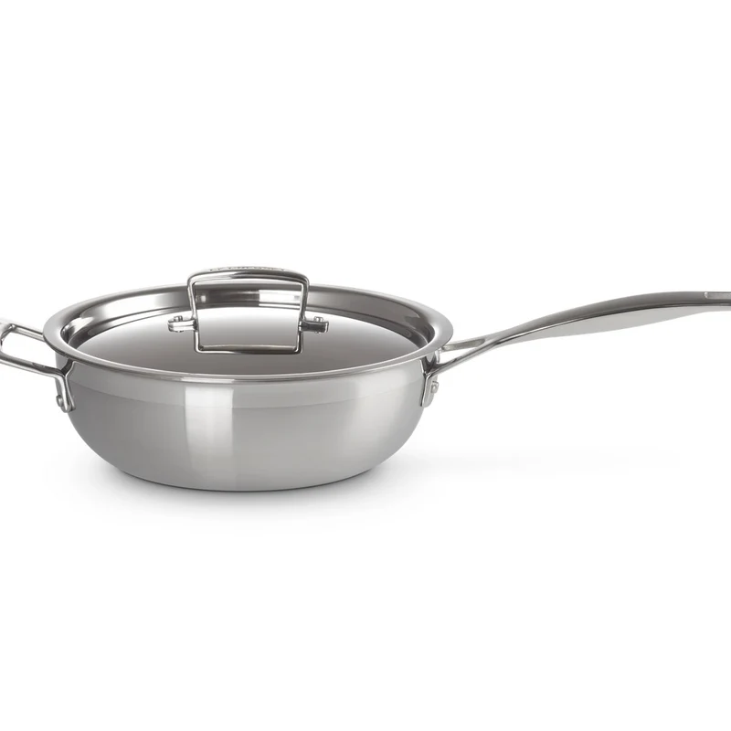 Acciaio Inox Padella Dello Chef Padella Alta Svasata Antiaderente Con Coperchio In Acciaio Inox