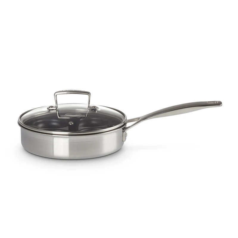 Acciaio Inox Padella Bassa Cuociuova Inserto Antiaderente In Acciaio Inox