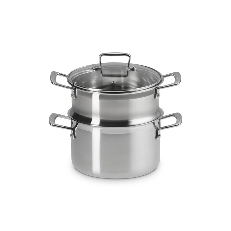 Acciaio Inox Casseruola Alta Con Vaporiera In Acciaio Inox