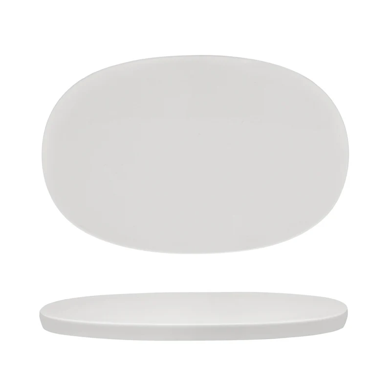 28.6x18.6 cm - 50's Era Piatto Presentazione Vassoio In Porcellana Set 4 Pz