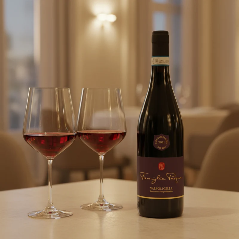 Valpolicella DOC 2021 Pasqua + 6 Calici Vino Rosso Universum 55 cl