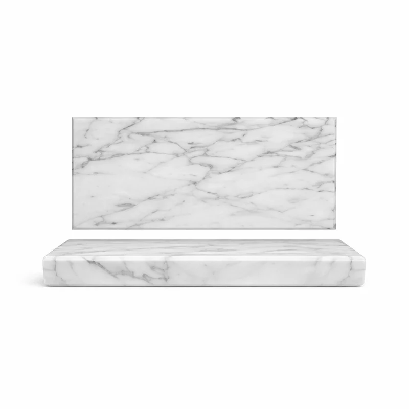 25x9 cm - Marble Piatto Presentazione Rettangolare In Marmo