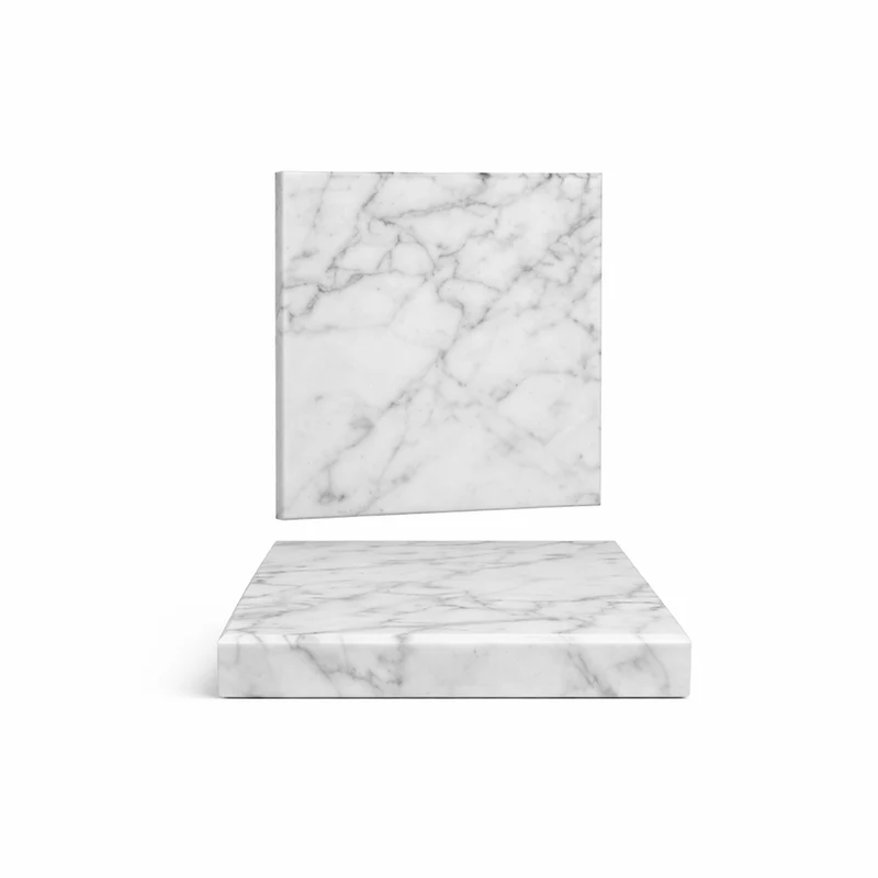 13x13 cm - Marble Piatto Presentazione Quadrato In Marmo