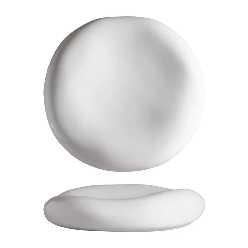 23 cm - Stone Piatto Presentazione Cuscino In Stoneware Set 3 Pz