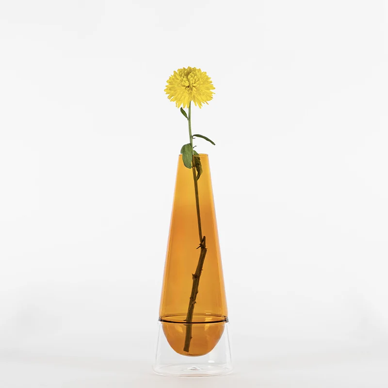35 cm - Conosfera Vaso Fiori In Vetro Borosilicato