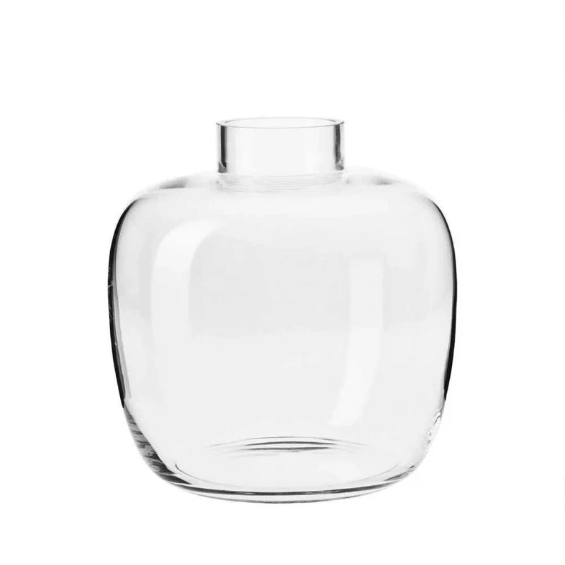28 cm - Latitude Vaso Bombato In Vetro Sonoro