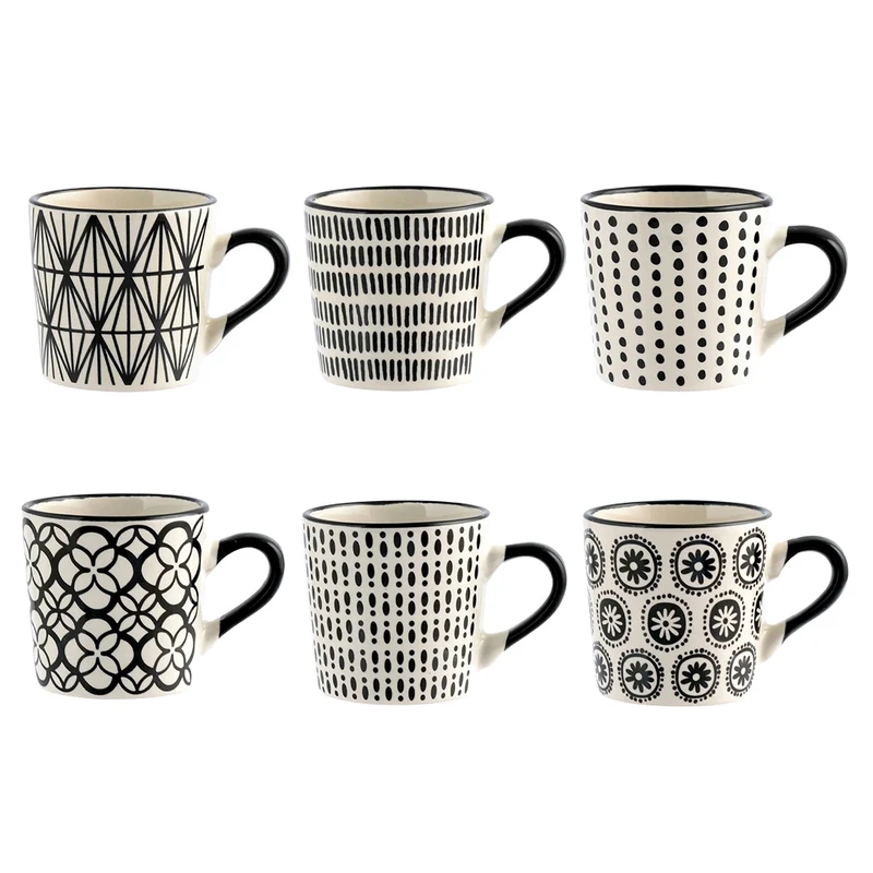 22 cl - Vhera Tazza Té Colori Assortiti In Stoneware Set 6 Pz