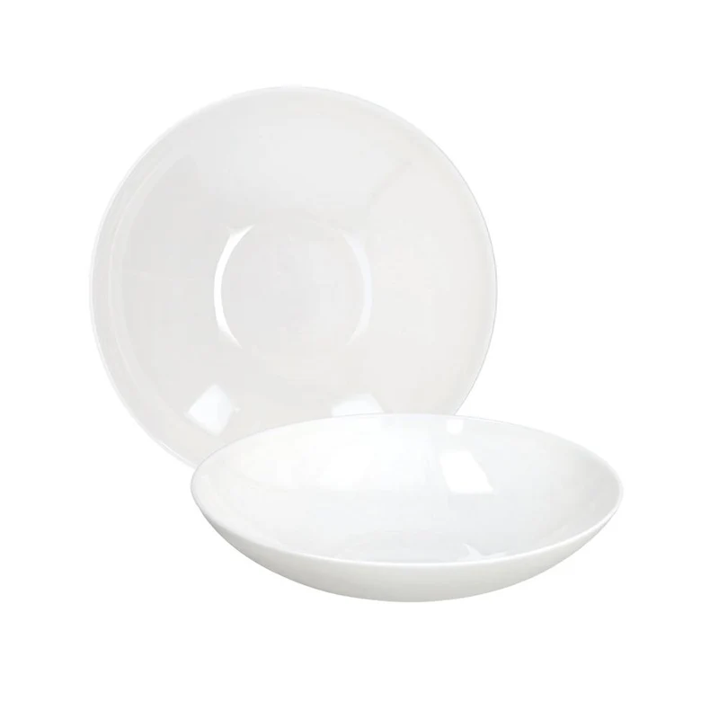 21.2 cm - Silk Piatto Fondo In Porcellana Bone China Set 6 Pz