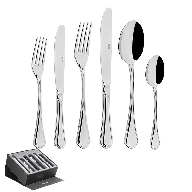 Rada Servizio Posate In Acciaio Inox Set 75 Pz