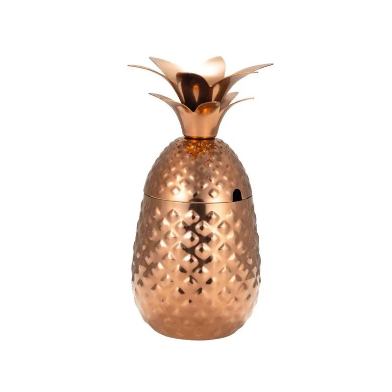 55 cl - Ananas Bicchiere Cocktail In Acciaio Inox 18/10