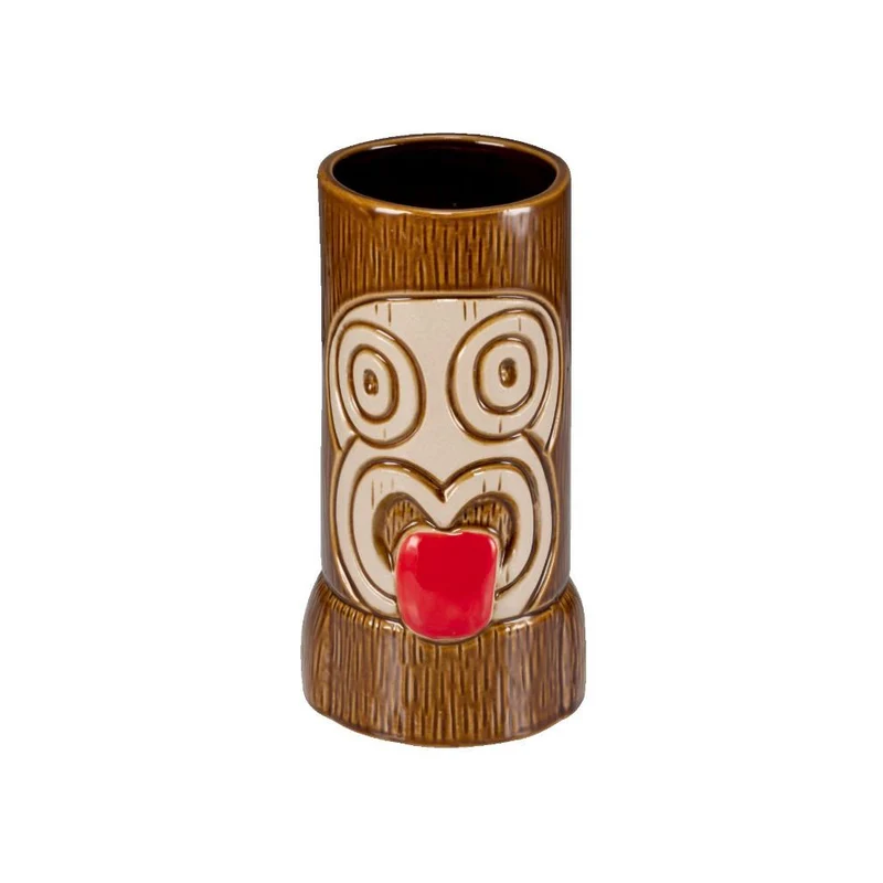 56 cl - Tiki Maori Bicchiere Cocktail Mug In Ceramica