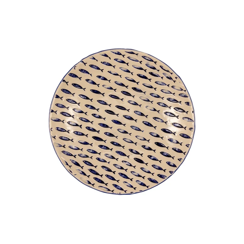 26 cm - Thalassios Piatto Fondo In Stoneware Set 4 Pz